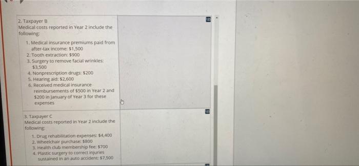the following individual clients for Year 2, and the audits are focused