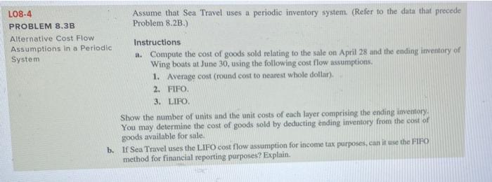 following costs. Purchase Date Apr. 1. Apr. 19. May 8. Units Purchased