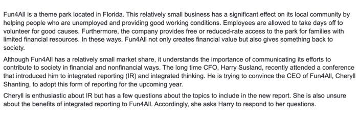 Fun4All is a theme park located in Florida. This relatively small business