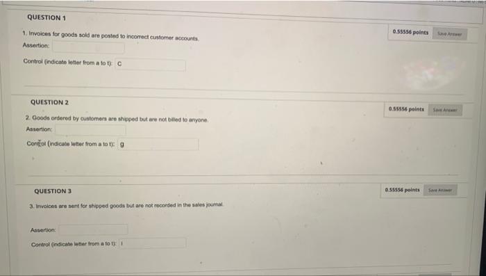 identify the assertion that we are concerned about with respect to revenues