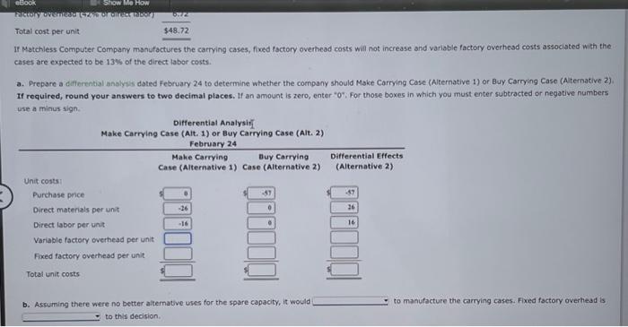 portable computers at a purchase price of $57 per unit. The company,