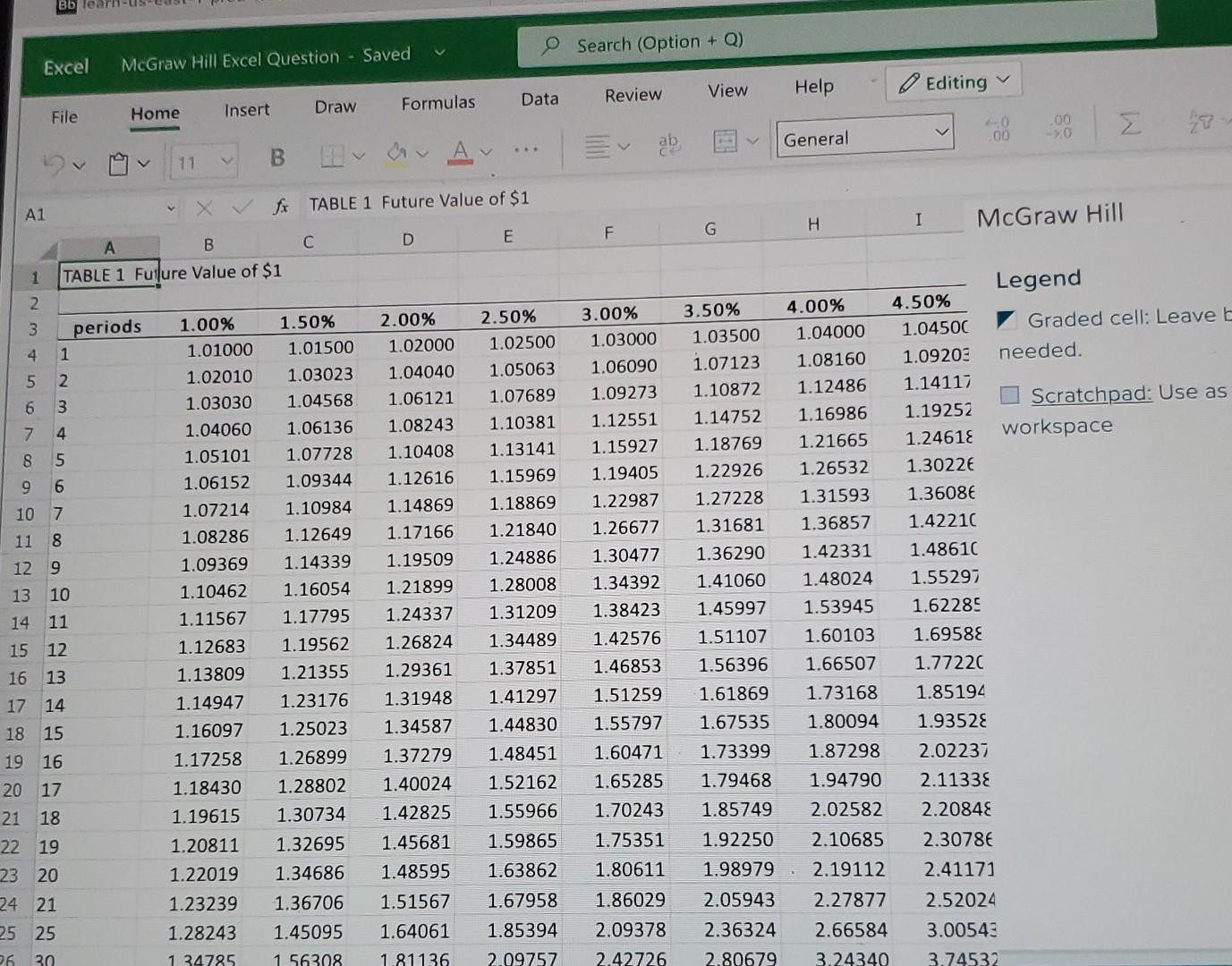 Bb lear Excel McGraw Hill Excel Question - Saved File Home Insert