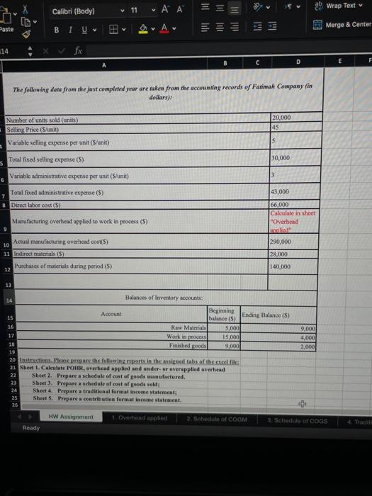 Paste X v Calibri (Body) 