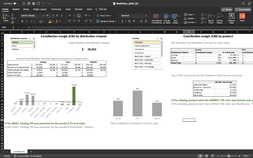 AutoSave OFF WorkTech_MAC (3) Home Insert Draw Page Layout Formulas Data Review