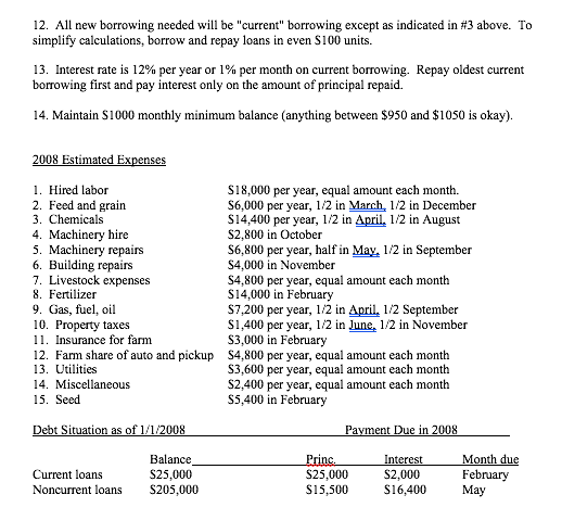 budget for 2008. The following information should be all that is needed