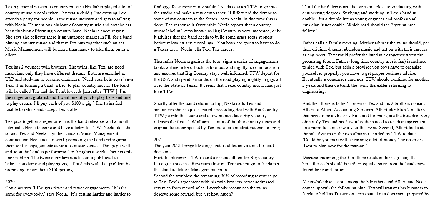 should be able to think about your answer, write a draft answer,