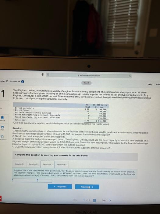 heavy equipment. The company has always produced all of the necessary parts