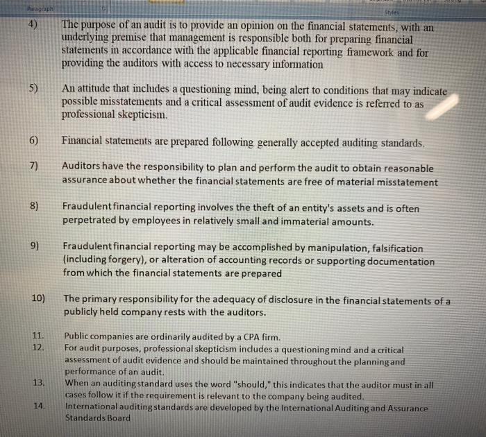 Paragraph Styles 4) 5) 6) 7) 8) 9) 10) Hot 11. 12.