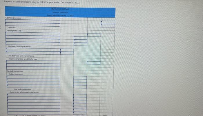 the Morgan... The adjusted trial balance data given below is from the