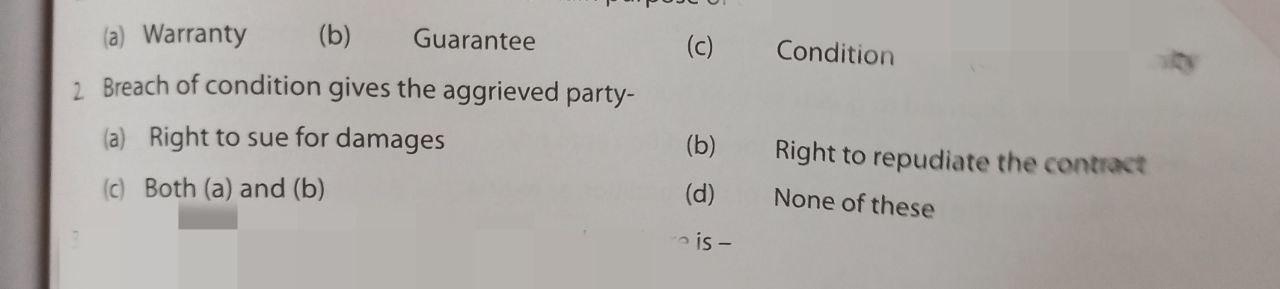 y or fitness [Section 16(1)]: Ordinarily, there is no implied condition as