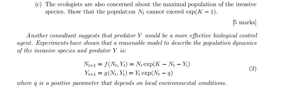 (a) Find all the equilibria of the system when K = and