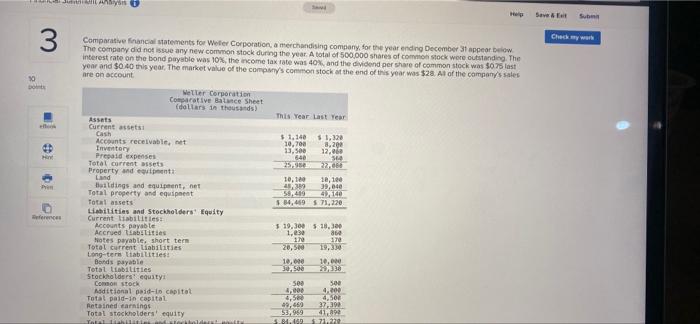 10 Don 3 H 10 10 P References Help Save & Exit