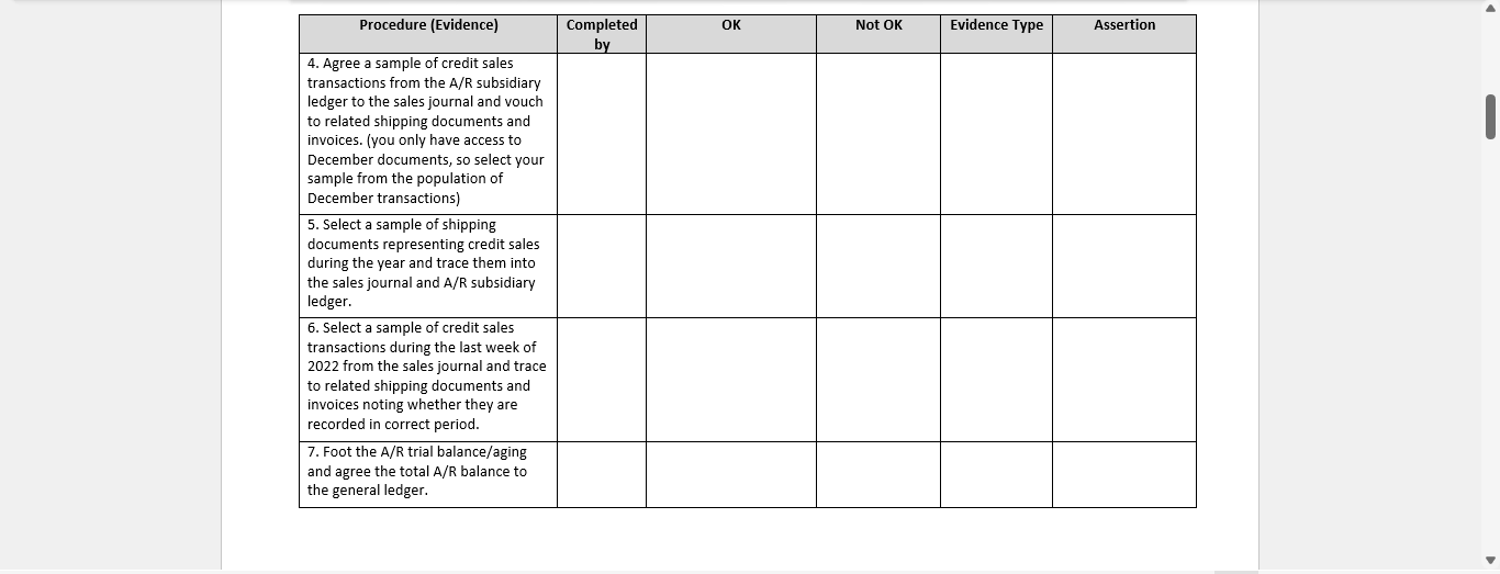 financial statement assertions and audit evidence, and to develop a good understanding