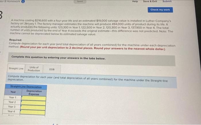 ter & Homework Seved Help Save & Exit Submit Check my work