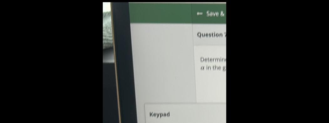 Keypad - Save & Question? Determine a in the g