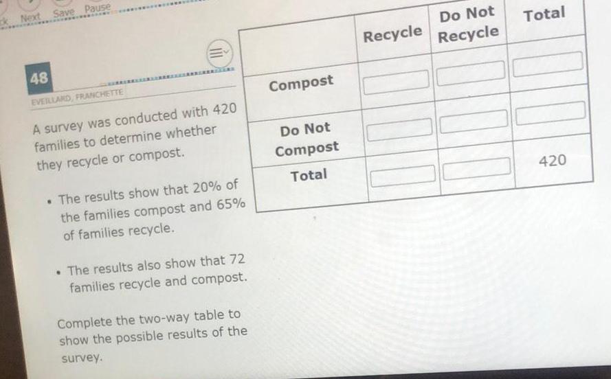 k Next Save Pause 48 EVEILLAND, FRANCHETTE E Recycle Do Not Recycle