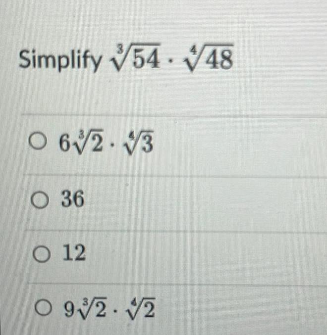 Simplify 54. 48 62.3 O 36 O 12 O 932. 2