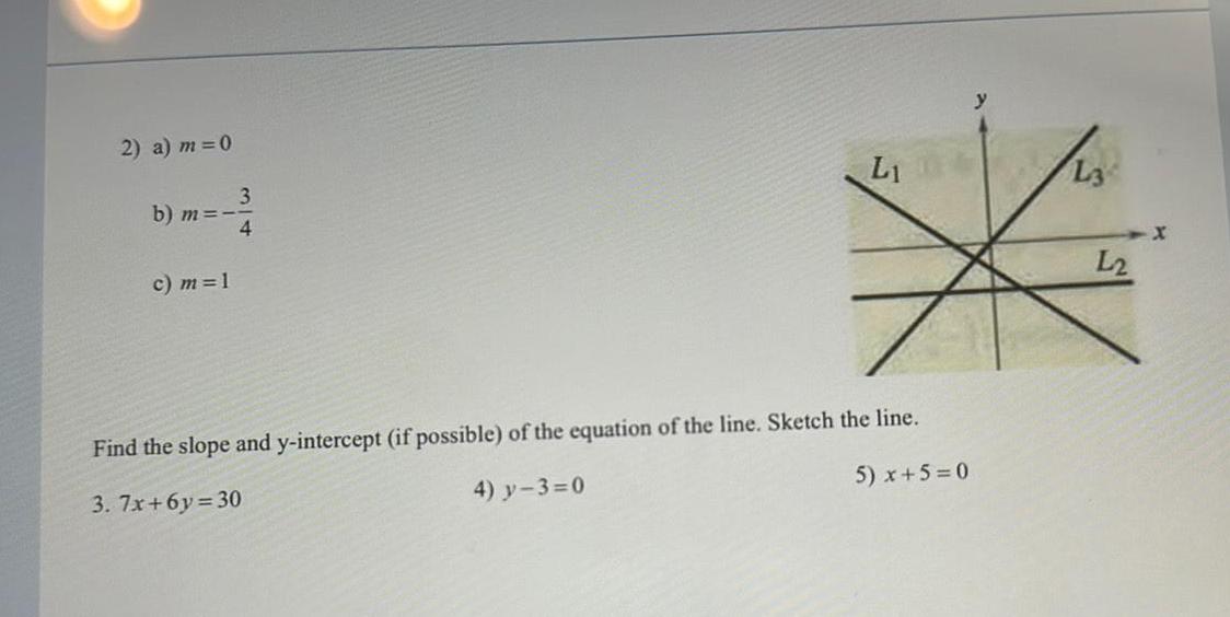 2) a) m=0 3 b) m=-- 4 c) m = 1 Li