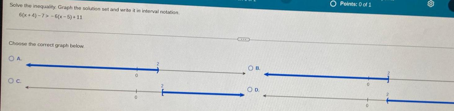 Solve the inequality. Graph the solution set and write it in interval