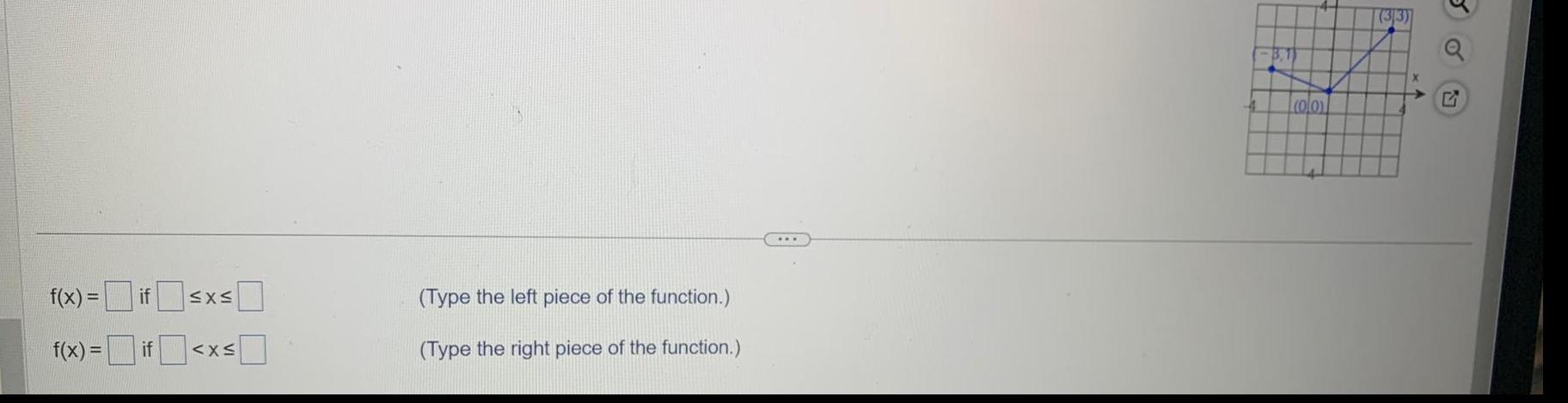 f(x)= if x f(x)= if