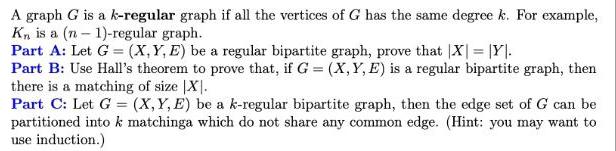 A graph G is a k-regular graph if all the vertices of