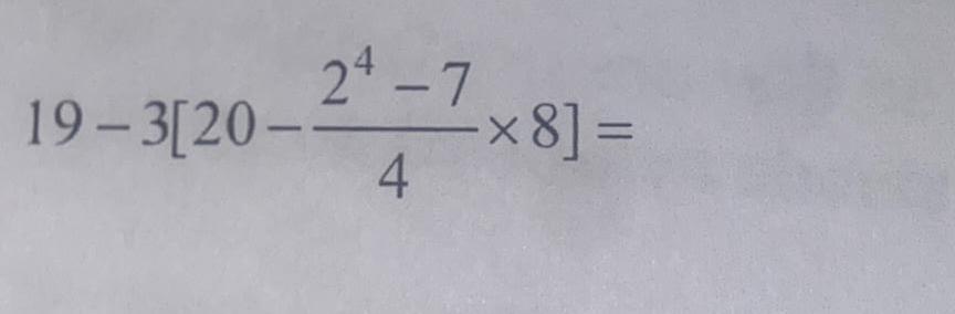 19-3[20-21-7x8 4 -8] =