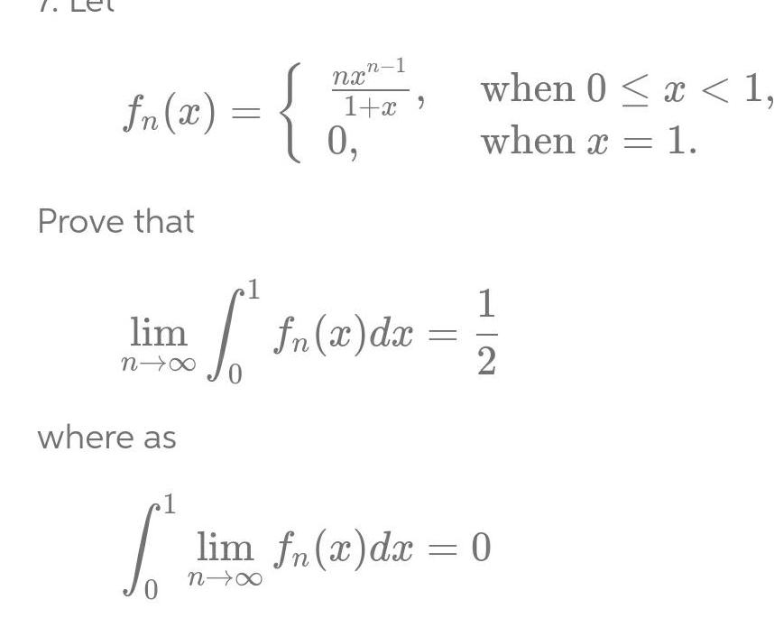 An(2) = { n-1 nx 1+x' 0, when 0 < x <