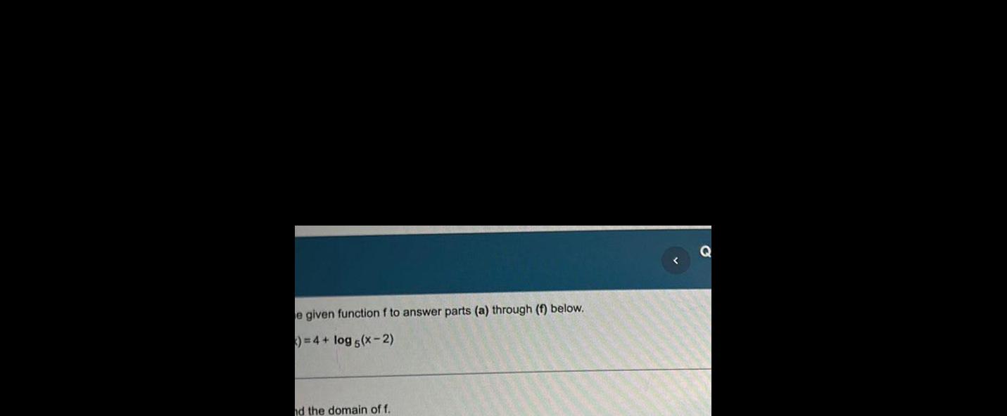 e given function f to answer parts (a) through (f) below. )=4+