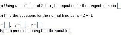 a) Using a coefficient of 2 for x, the equation for the