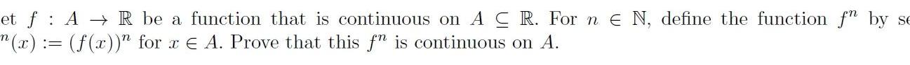 et f AR be a function that is continuous on AC R.