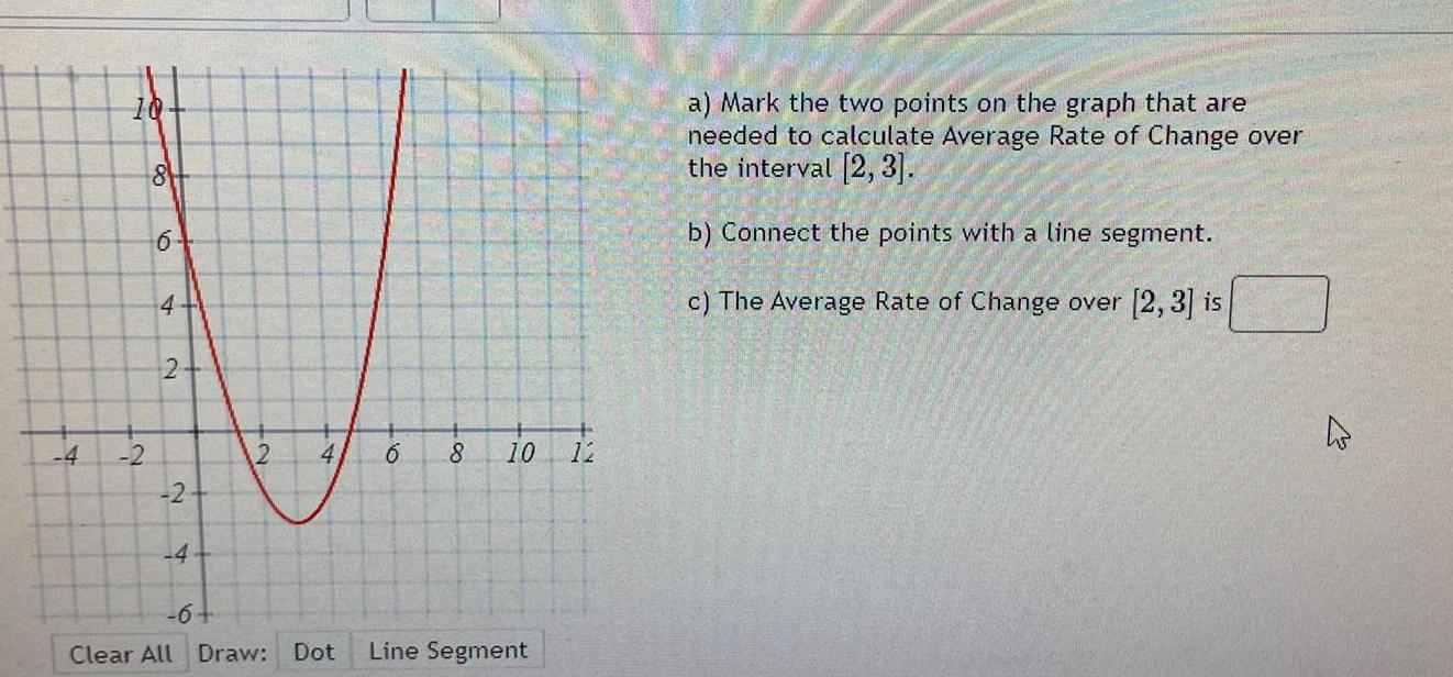 10- 8 6- 4+ a) Mark the two points on the graph