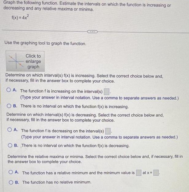 Graph the following function. Estimate the intervals on which the function is