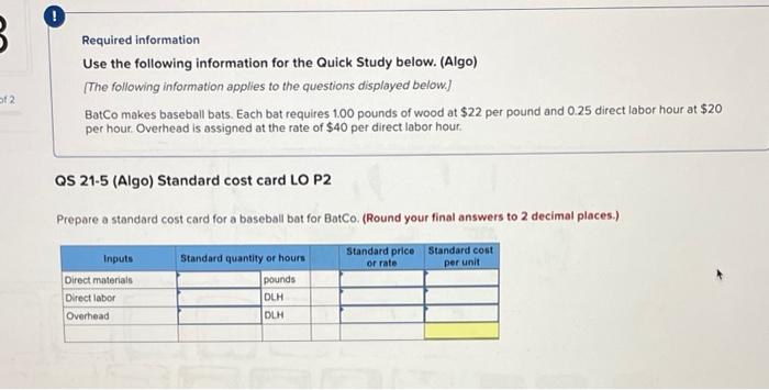for 21,800 units of production shows sales of $479,600; variable costs of