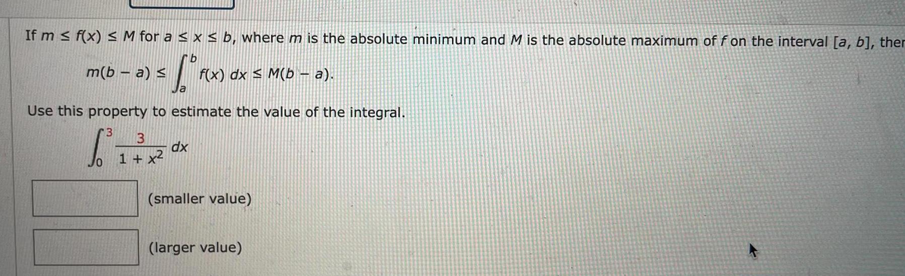If m f(x) M for a x b, where m is the