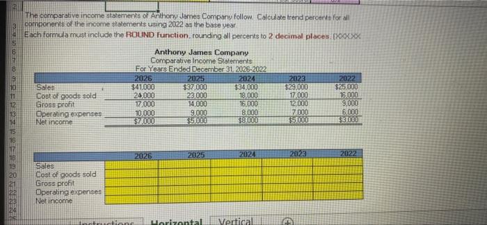 the "Horizontal" tab and enter your name in Cell C1. If Cell