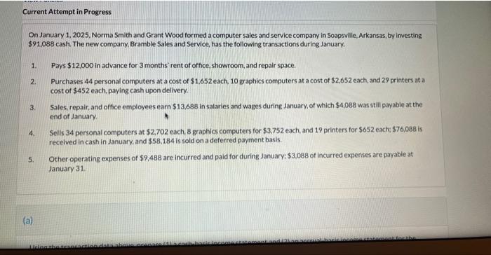 Current Attempt in Progress On January 1, 2025, Norma Smith and Grant
