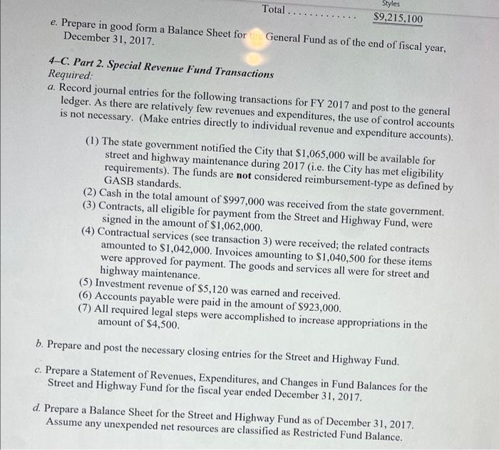 and then at year-end makes necessary adjustments to prepare the government-wide statements.