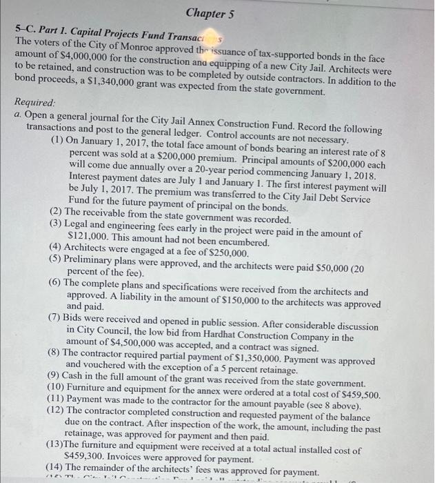 The problem that follows is presented in the same order as the