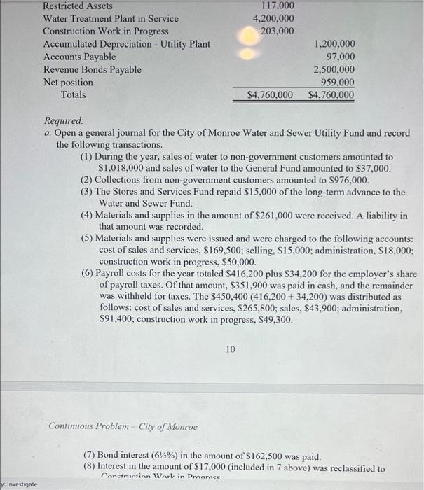 accounts for each type of revenue and expenditure/expense. At appropriate stages, preparation