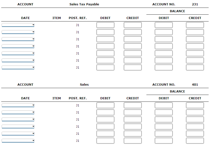 Tax Payable 20.00 10 Accounts Receivable/B. Brown 208.00 Sales Sales Tax Payable