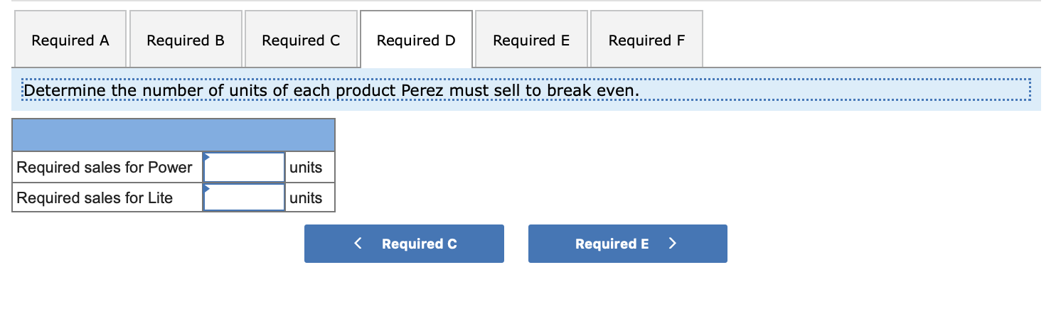 the two products are provided as follows. Power Per Unit Lite Total