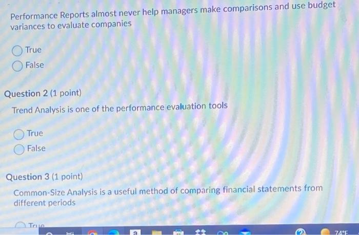 Performance Reports almost never help managers make comparisons and use budget variances