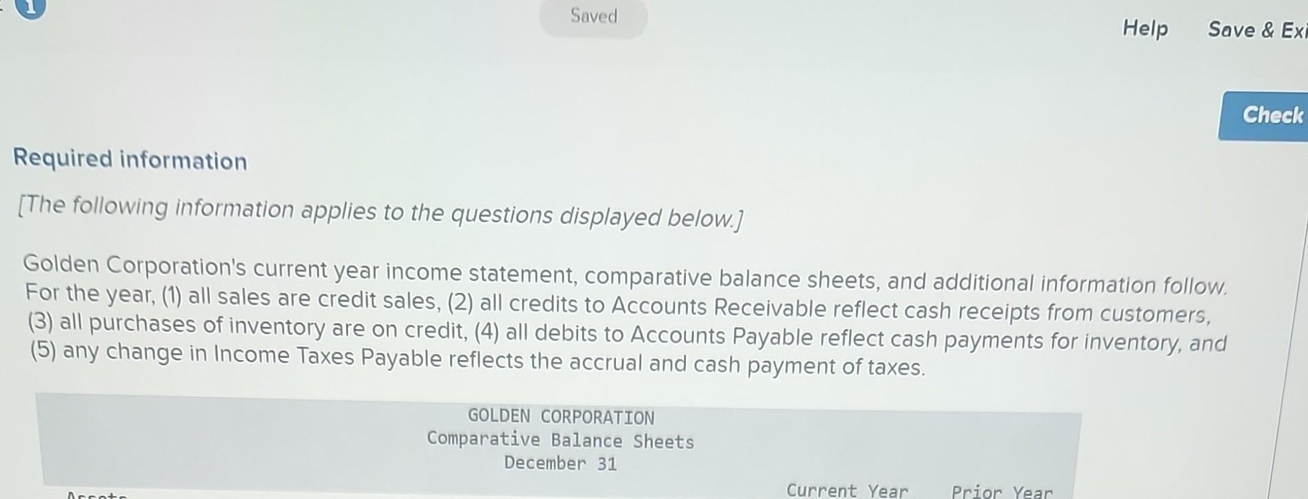 Required information Saved Help Save & Exi [The following information applies to