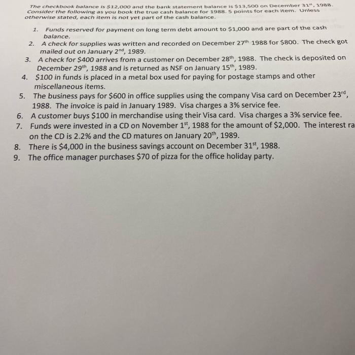 on Cash and your choice of th other two sections. The most