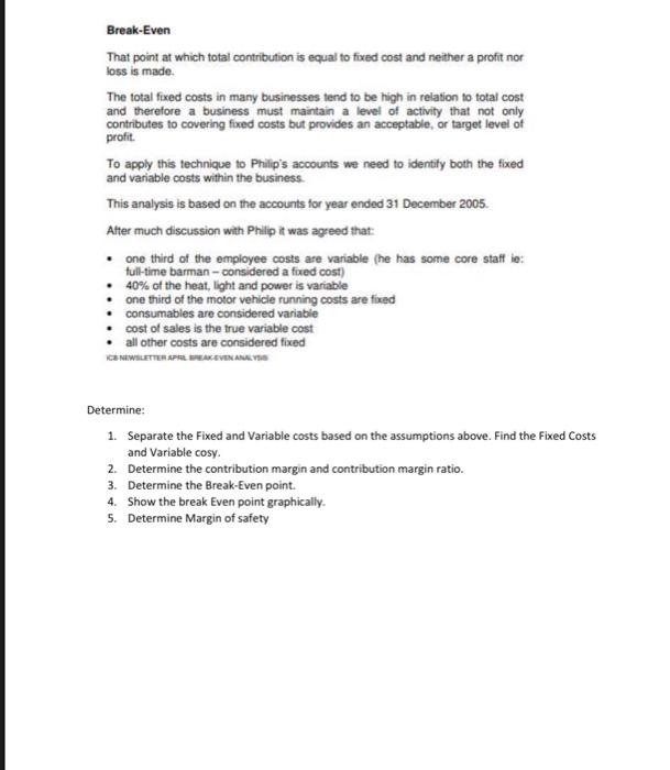 has a more clear understanding of his financial statements. You may recall