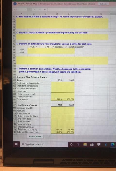 Sheets 6 (Thousands of Dollars) 7 8 Assets 2019 2018 9 Cash