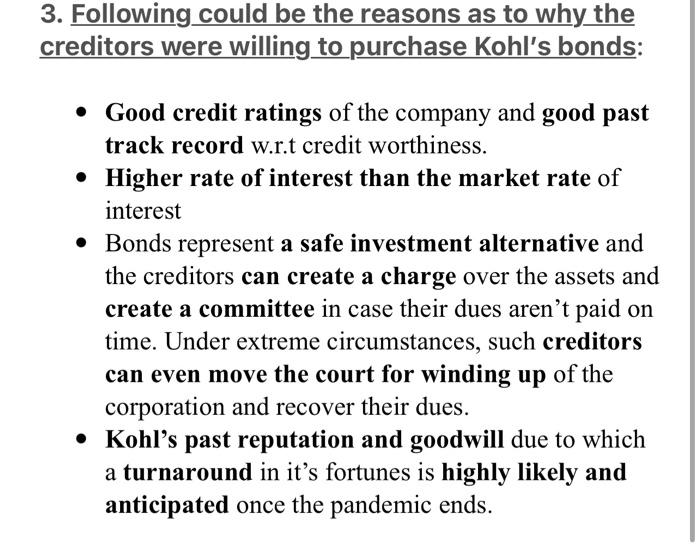 or bank balance is used to pay off / retire other creditors.