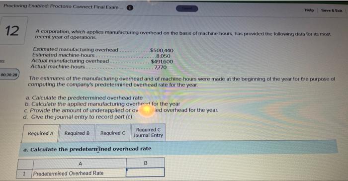 ats Proctoring Enabled: Proctorio Connect Final Exam 12 Help Save & Exit