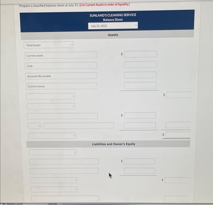 Service Revenue Expenses Salaries and Wages Expense Gasoline Expense Depreciation Expense Insurance