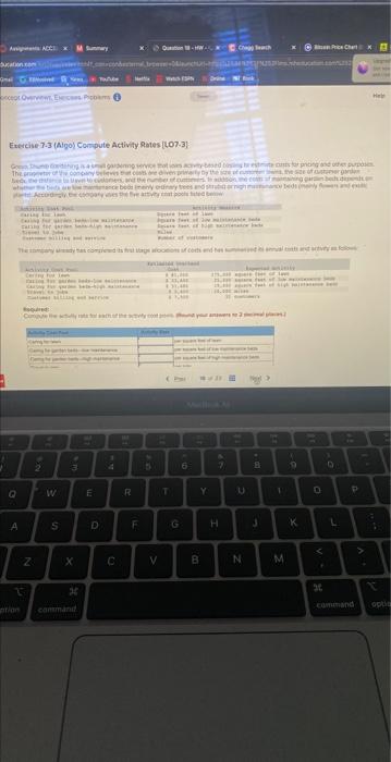 A ACCE Summary cept Overview, Tieces Problems 0 Price Chart Exercise 7-3